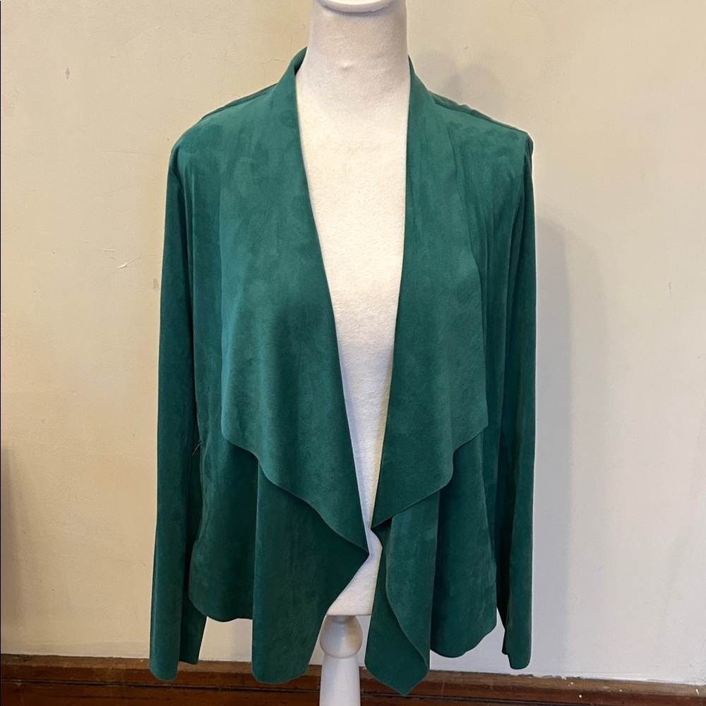 Jules &Leopold Elegant Green Women's Open Jacket Size M EUC